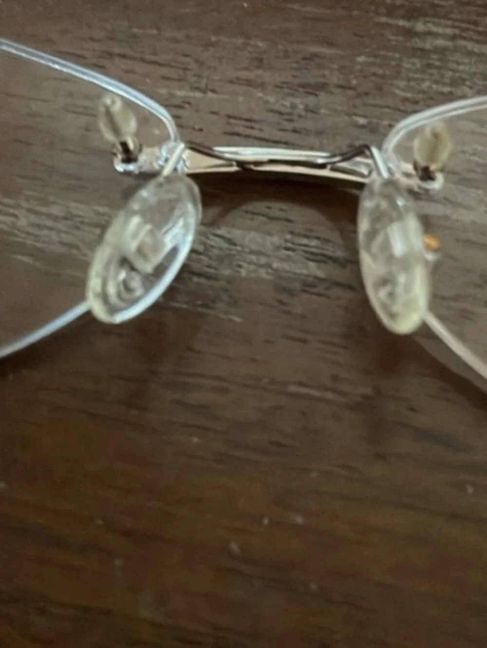 Tiffany Lunettes 23K gold plated T790 C10 silver rimless eyeglasses